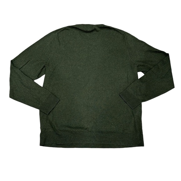 Men's Old Navy XXL 2XL V-Neck Sweater Dark Green Soft Long Sleeve Cotton - Picture 4 of 8